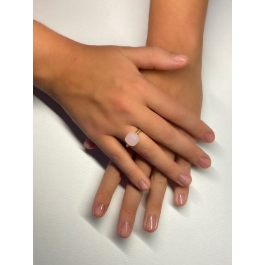 ANILLO CALOBRA ORO Y CUARZO